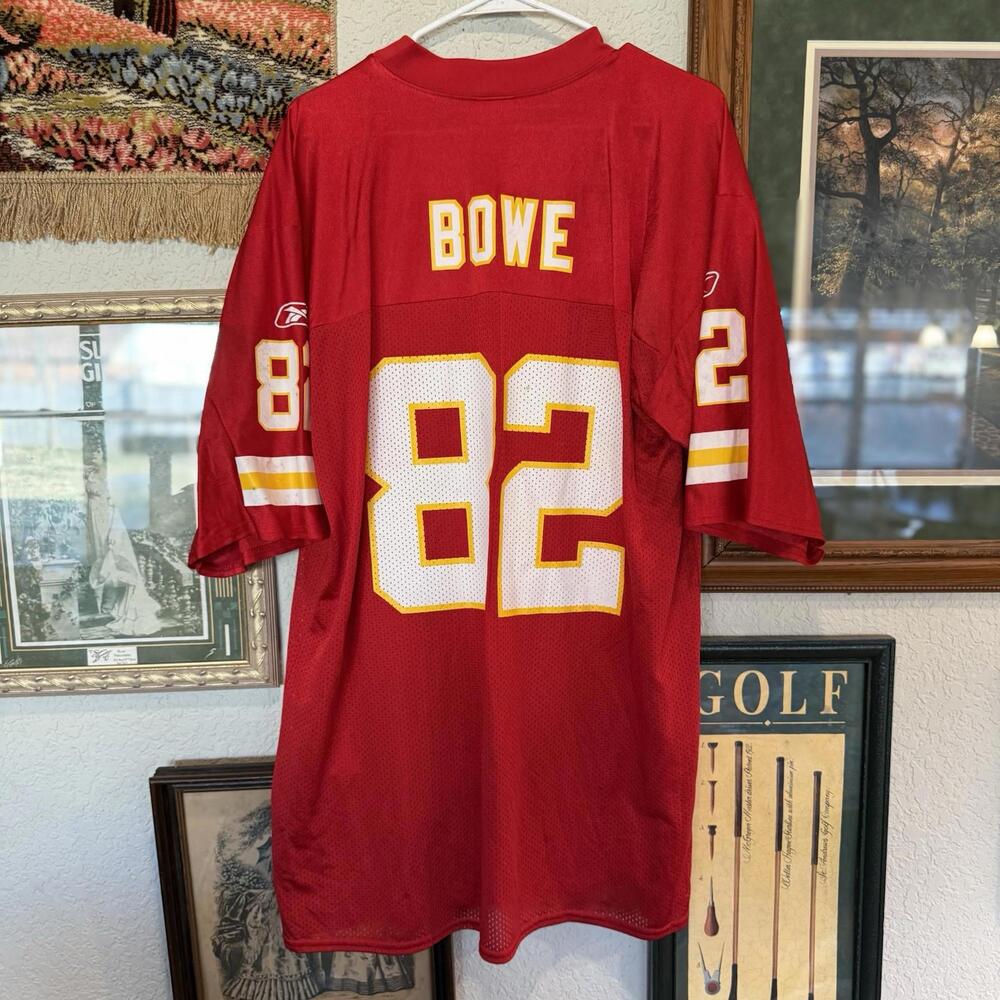 Kansas City Chiefs Jersey Mens Large Red 82 Dwayne Bowe‎ Reebok NFL Players